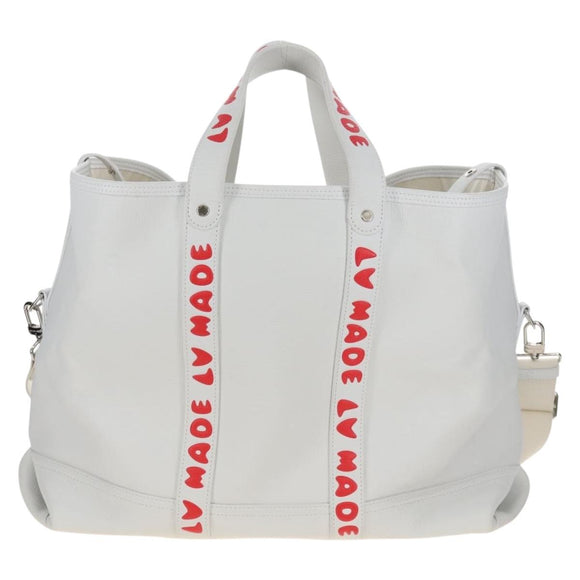 LOUIS VUITTON x NIGO LV Squared Trolley Tote Bag Leather M59366 Auth 209575SAM