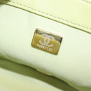 CHANEL Matelasse Chain Shoulder Bag Lamb Skin 2way Green Gold CC Auth 209576SM-28