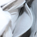 CHANEL V Stitch Backpack Leather Silver CC Auth 209577V-33