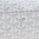 Goyard Herringbone Hobo Bag Boheme PVC Leather White Auth 209578SAM-12