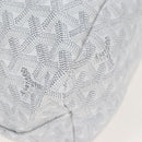 Goyard Herringbone Hobo Bag Boheme PVC Leather White Auth 209578SAM-13