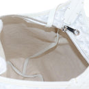 Goyard Herringbone Hobo Bag Boheme PVC Leather White Auth 209578SAM-19
