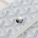 Goyard Herringbone Hobo Bag Boheme PVC Leather White Auth 209578SAM-24