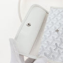 Goyard Herringbone Hobo Bag Boheme PVC Leather White Auth 209578SAM-27