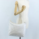 Goyard Herringbone Hobo Bag Boheme PVC Leather White Auth 209578SAM-29