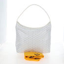 Goyard Herringbone Hobo Bag Boheme PVC Leather White Auth 209578SAM-30