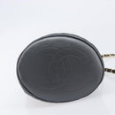 CHANEL Matelasse Chain Shoulder Bag Leather 2way Gray Gold Tone CC Auth 209579SM-12