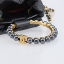 CHANEL Matelasse Chain Shoulder Bag Leather 2way Gray Gold Tone CC Auth 209579SM-7