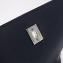CHANEL Matelasse Chain Shoulder Bag Patent Navy Silver CC Auth 209580A-18