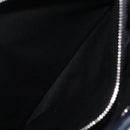 CHANEL Matelasse Chain Shoulder Bag Patent Navy Silver CC Auth 209580A-28