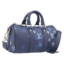 LOUIS VUITTON Monogram Watercolor Keepall XS Hand Bag Navy M57844 Auth 209582SAM-1