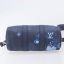 LOUIS VUITTON Monogram Watercolor Keepall XS Hand Bag Navy M57844 Auth 209582SAM-13