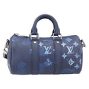 LOUIS VUITTON Monogram Watercolor Keepall XS Hand Bag Navy M57844 Auth 209582SAM-2