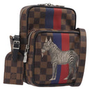 LOUIS VUITTON Damier Ebene Amazon Shoulder Bag N42703 LV Auth 209583M-1