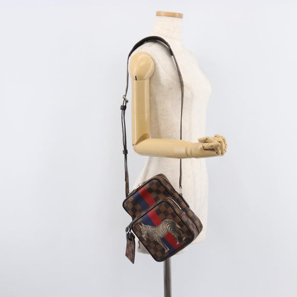 LOUIS VUITTON Damier Ebene Amazon Shoulder Bag N42703 LV Auth 209583M