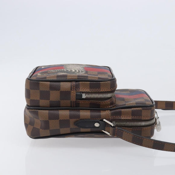 LOUIS VUITTON Damier Ebene Amazon Shoulder Bag N42703 LV Auth 209583M