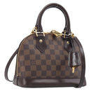 LOUIS VUITTON Damier Ebene Alma BB Hand Bag N40606 LV Auth 209584V-1