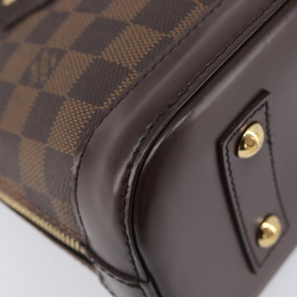 LOUIS VUITTON Damier Ebene Alma BB Hand Bag N40606 LV Auth 209584V