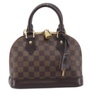 LOUIS VUITTON Damier Ebene Alma BB Hand Bag N40606 LV Auth 209584V-2