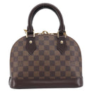 LOUIS VUITTON Damier Ebene Alma BB Hand Bag N40606 LV Auth 209584V-3