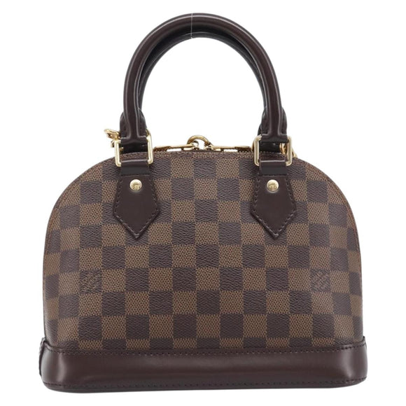 LOUIS VUITTON Damier Ebene Alma BB Hand Bag N40606 LV Auth 209584V