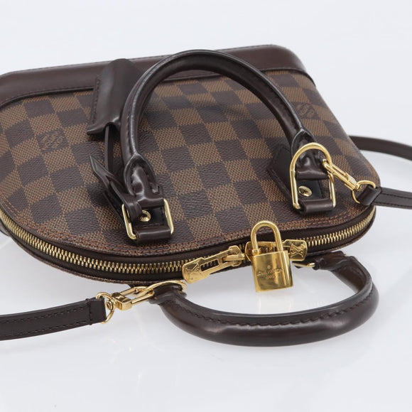 LOUIS VUITTON Damier Ebene Alma BB Hand Bag N40606 LV Auth 209584V