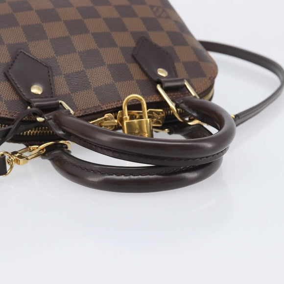 LOUIS VUITTON Damier Ebene Alma BB Hand Bag N40606 LV Auth 209584V