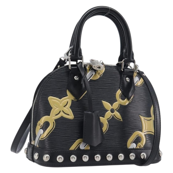 LOUIS VUITTON Epi Chain Alma BB Hand Bag Black M42482 LV Auth 209587SAM