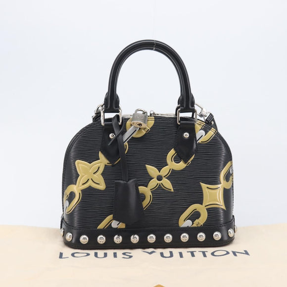 LOUIS VUITTON Epi Chain Alma BB Hand Bag Black M42482 LV Auth 209587SAM