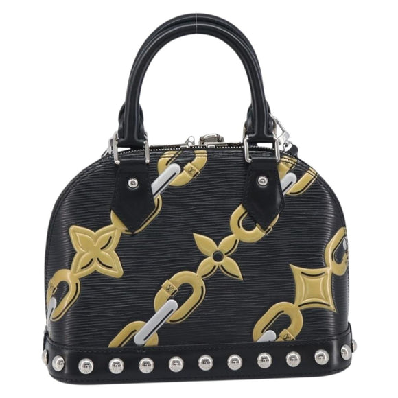 LOUIS VUITTON Epi Chain Alma BB Hand Bag Black M42482 LV Auth 209587SAM