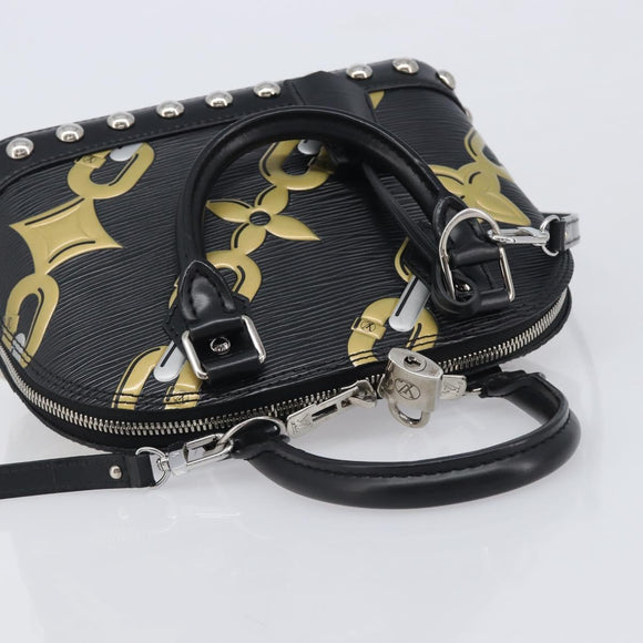 LOUIS VUITTON Epi Chain Alma BB Hand Bag Black M42482 LV Auth 209587SAM