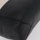 CELINE Hand Bag Leather 2way Black Silver Auth 209590A-13