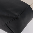 CELINE Hand Bag Leather 2way Black Silver Auth 209590A-14