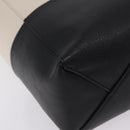 CELINE Hand Bag Leather 2way Black Silver Auth 209590A-15