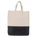 CELINE Hand Bag Leather 2way Black Silver Auth 209590A-2