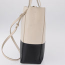 CELINE Hand Bag Leather 2way Black Silver Auth 209590A-4