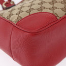 GUCCI GG Canvas Hand Bag Outlet 2way Beige Gold Tone 449241 Auth 209591A-16