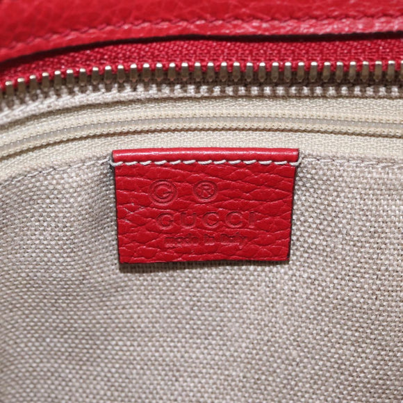 GUCCI GG Canvas Hand Bag Outlet 2way Beige Gold Tone 449241 Auth 209591A