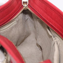 GUCCI GG Canvas Hand Bag Outlet 2way Beige Gold Tone 449241 Auth 209591A-22