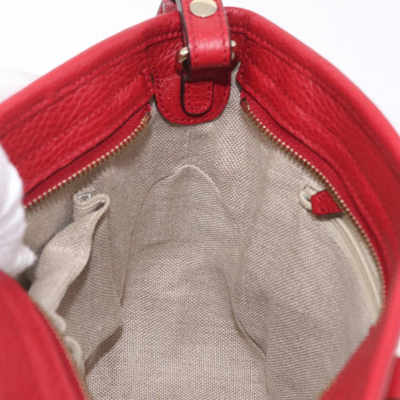 GUCCI GG Canvas Hand Bag Outlet 2way Beige Gold Tone 449241 Auth 209591A