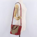 GUCCI GG Canvas Hand Bag Outlet 2way Beige Gold Tone 449241 Auth 209591A-27