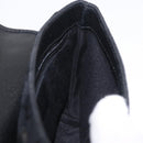 GUCCI GG Canvas Waist Bag Black Silver 131236 Auth 209592A-20