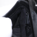 GUCCI GG Canvas Waist Bag Black Silver 131236 Auth 209592A-21