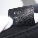 GUCCI GG Canvas Waist Bag Black Silver 131236 Auth 209592A-24