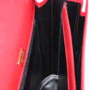 Bally Shoulder Bag Leather Red Gold Tone Auth 209593-21