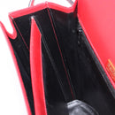 Bally Shoulder Bag Leather Red Gold Tone Auth 209593-22