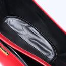 Bally Shoulder Bag Leather Red Gold Tone Auth 209593-25