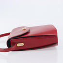 Bally Shoulder Bag Leather Red Gold Tone Auth 209593-5