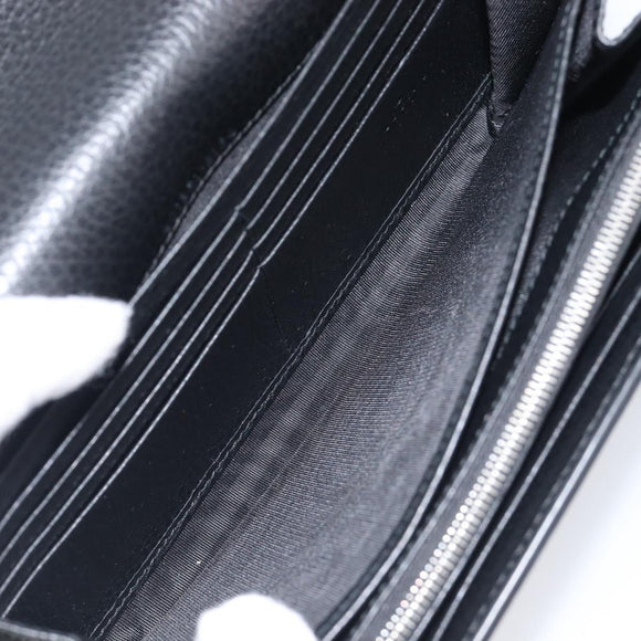 GUCCI Dionysus Chain Shoulder Bag Leather Black Silver 401231 Auth 209594V