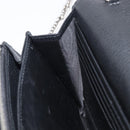 GUCCI Dionysus Chain Shoulder Bag Leather Black Silver 401231 Auth 209594V-23